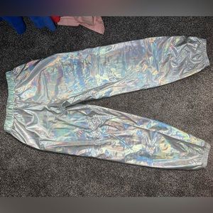 Silver Joggers Pants size medium